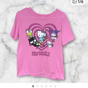 Hello kitty and friends Pink Graphic T-Shirt medium